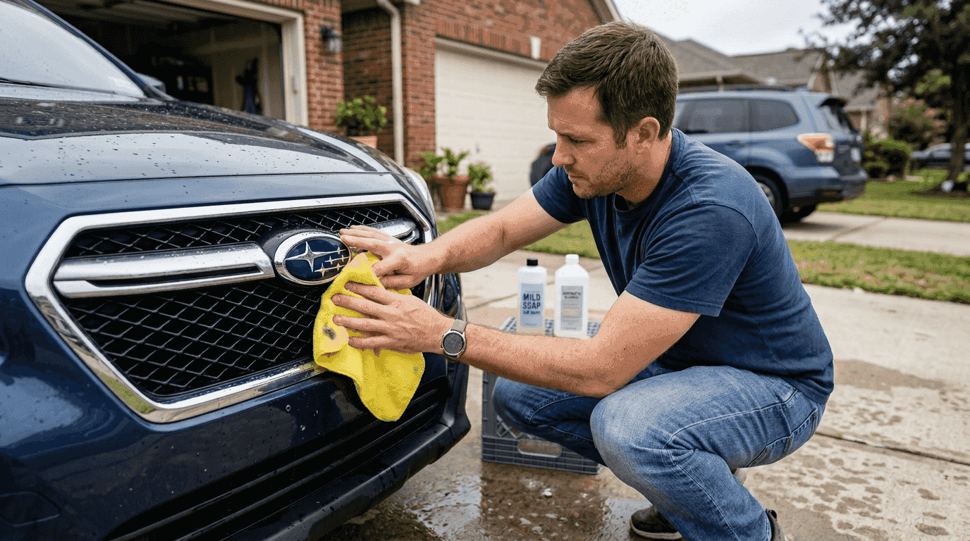 How to clean emblems before overlays for lasting adhesion