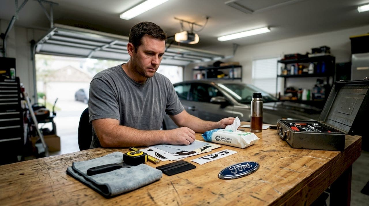 Ford Badge Customization: Step-by-Step Vinyl Workflow