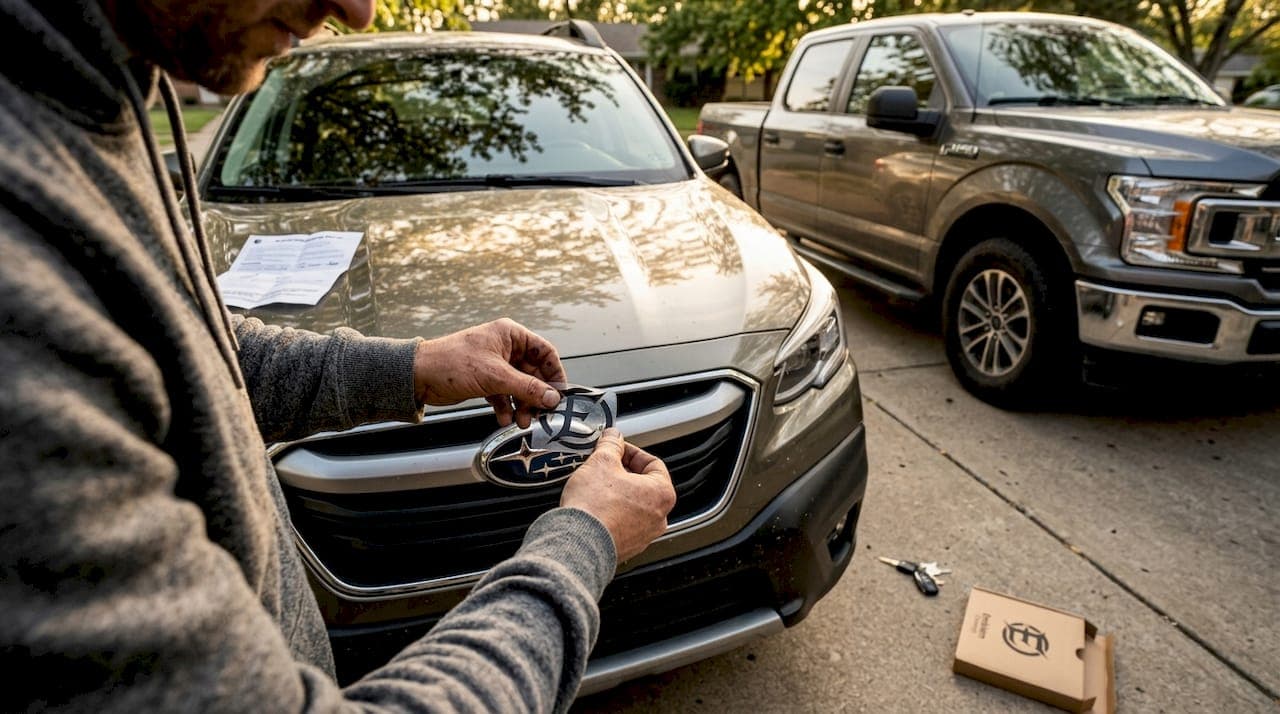 Custom emblem overlays: Personalize your Subaru or Ford